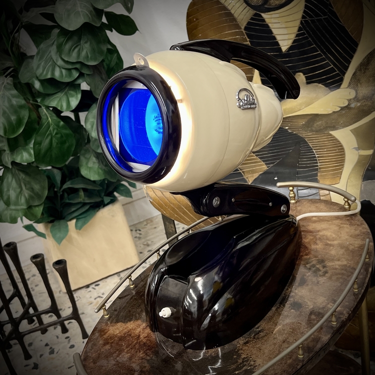 Original Hanau 'Sollux' Streamline Modern Table Lamp 