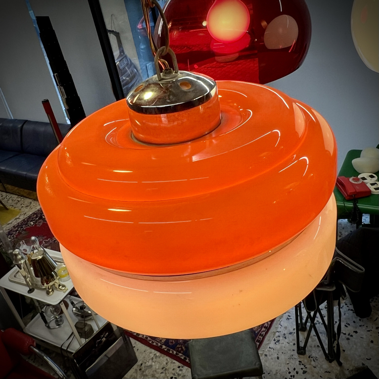 Space Age Plexiglass Pendant Lamp