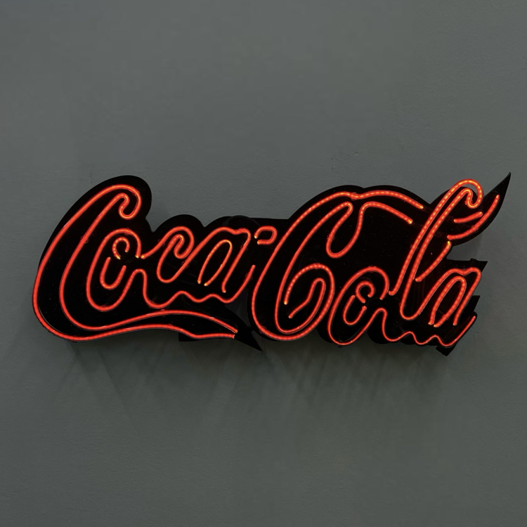 Coca-Cola Vintage Glass Neon Sign