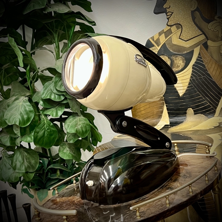 Original Hanau 'Sollux' Streamline Modern Table Lamp 