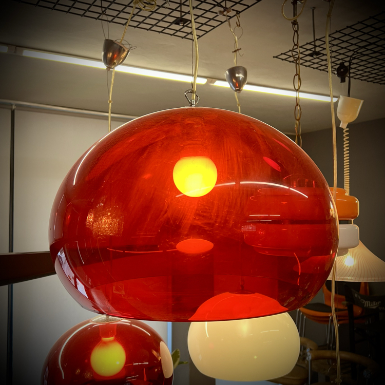 Space Age Plexiglass Pendant Lamp