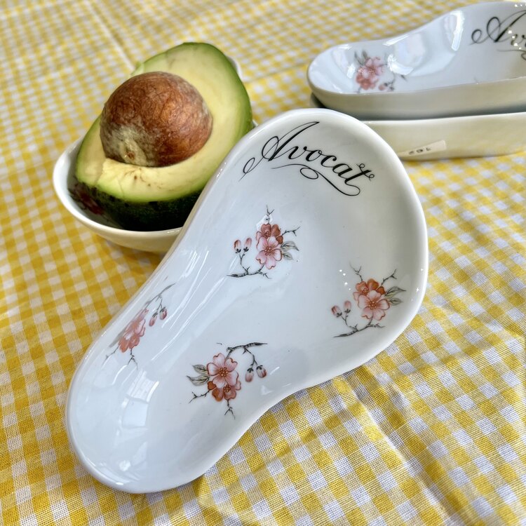 4 Adet Vintage Porselen Avakado Servisi 