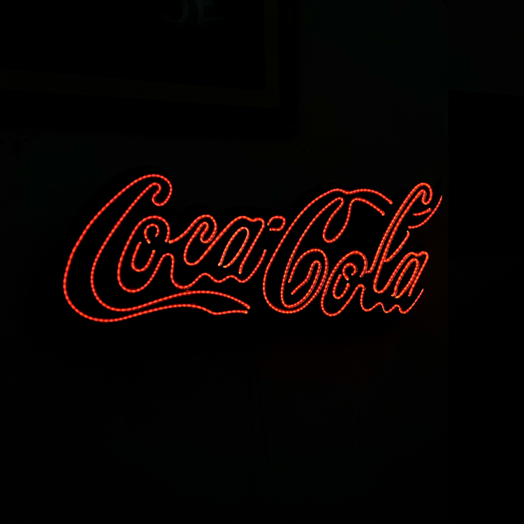 Coca-Cola Vintage Glass Neon Sign