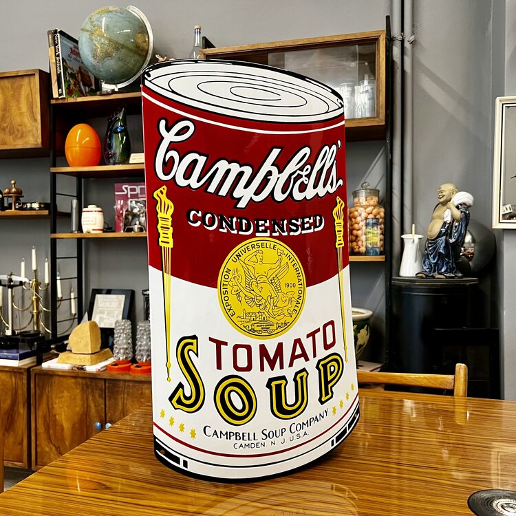 Campbell's Tomato Soup Emaye Tabela 