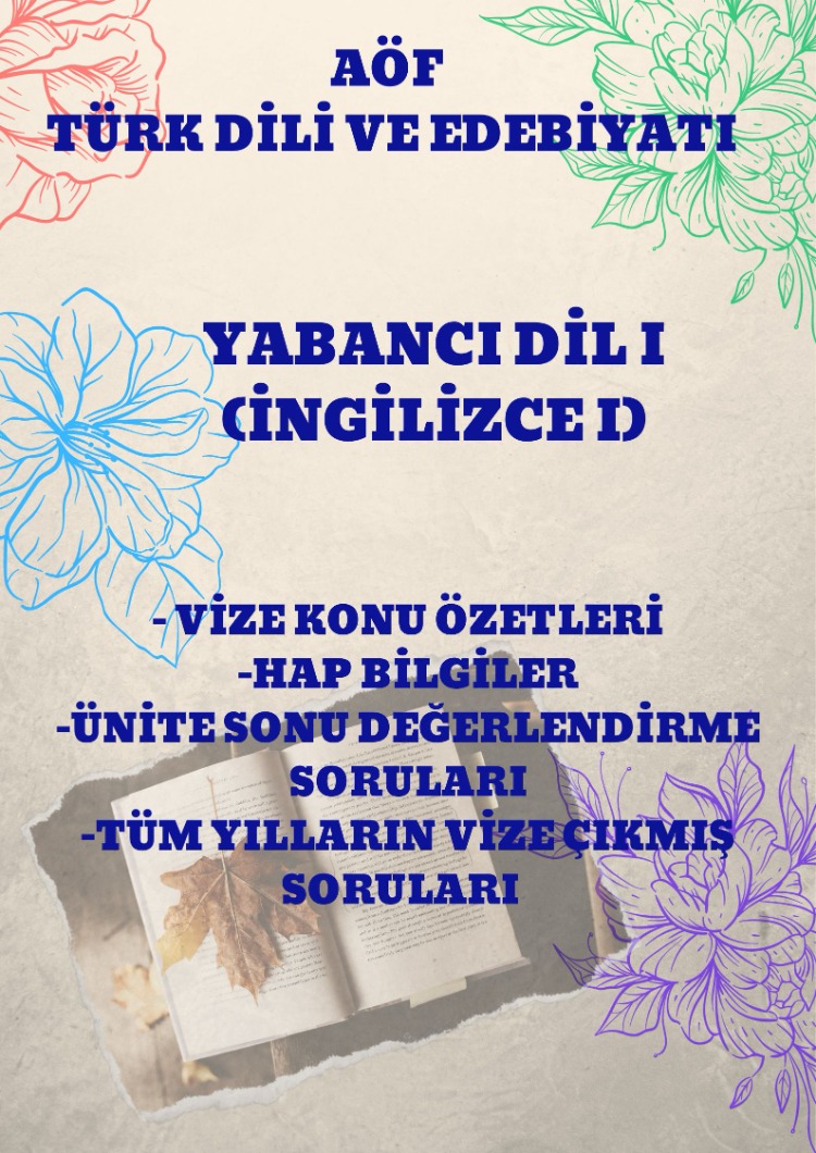 YABANCI DİL I (İNGİLİZCE)