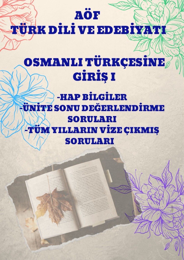 OSMANLI TÜRKÇESİNE GİRİŞ I