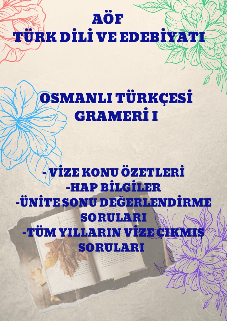 OSMANLICA TÜRKÇESİ GRAMERİ I