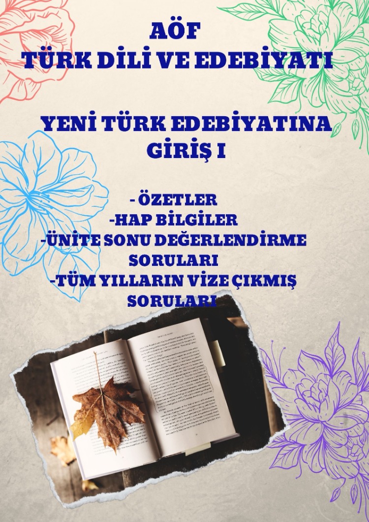 YENİ TÜRK EDEBİYATINA GİRİŞ I
