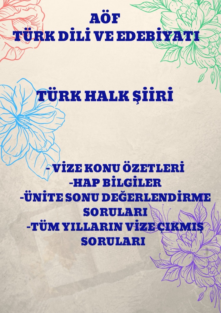 TÜRK HALK ŞİİRİ