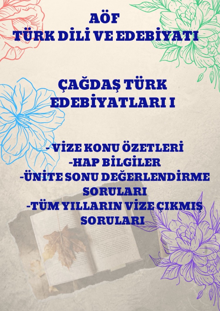 ÇAĞDAŞ TÜRK EDEBİYATLARI I