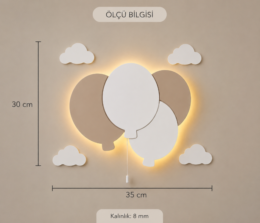 3 Lü Balon - İstiridye 