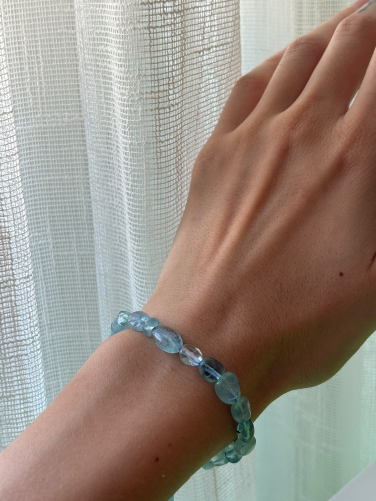 Akuamarin Pebble Bileklik