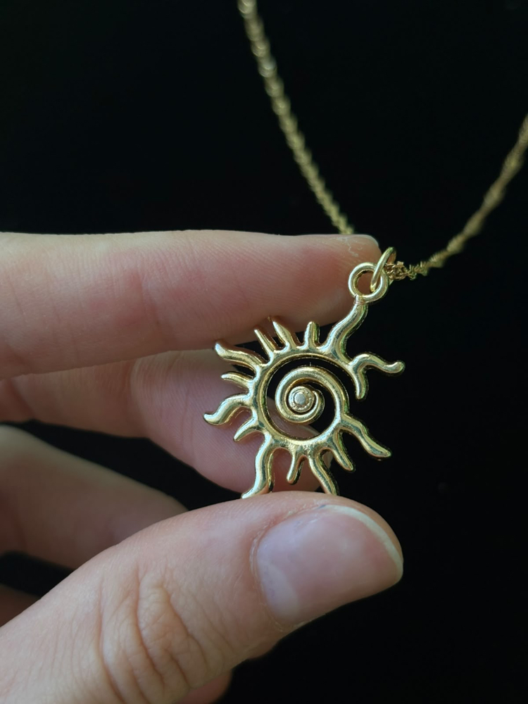 Spiral Güneş Kolye