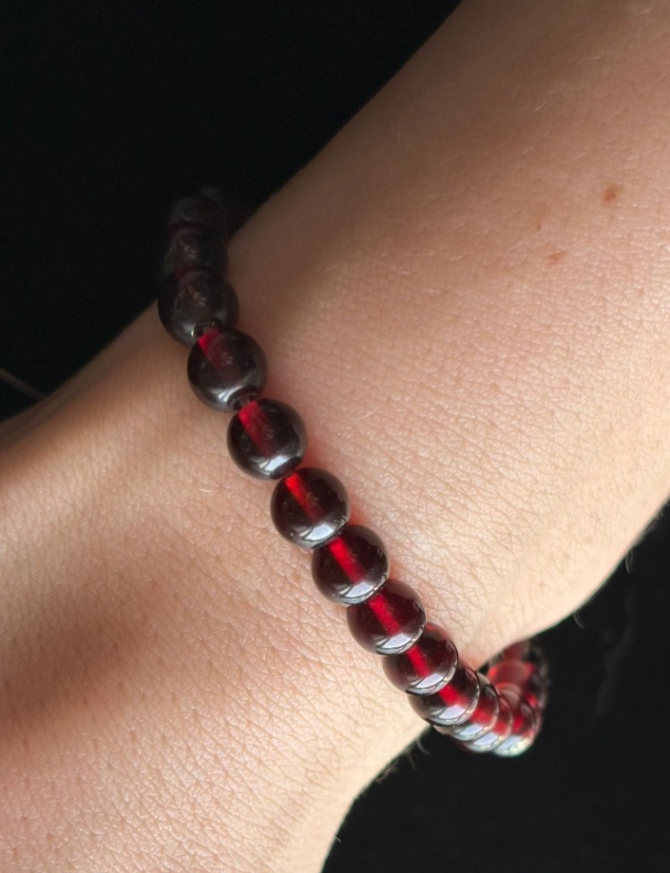 Lal/Garnet 6mm Bileklik