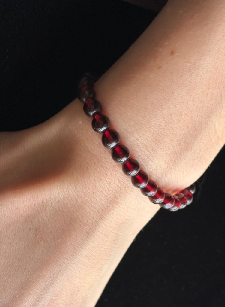 Lal/Garnet 6mm Bileklik
