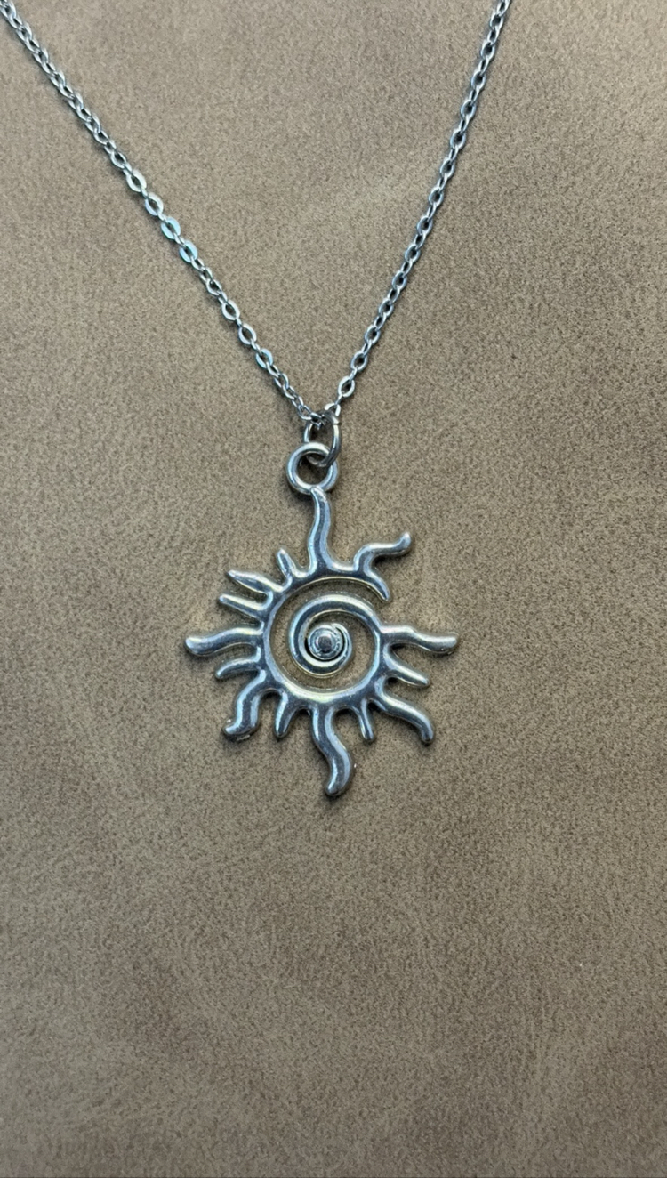 Spiral Güneş Kolye