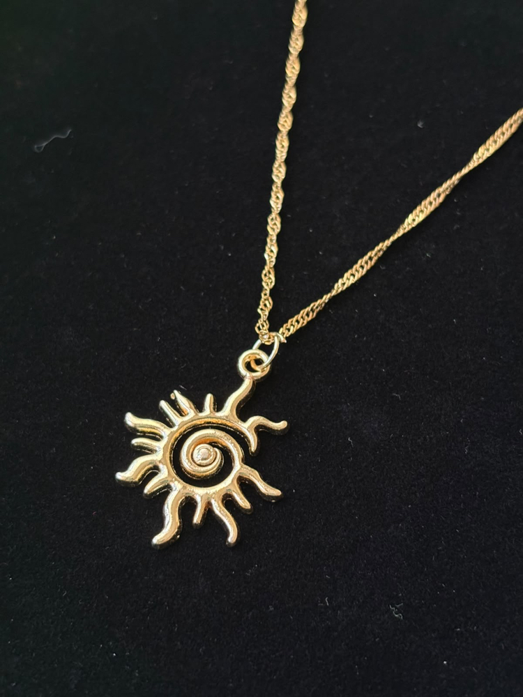 Spiral Güneş Kolye