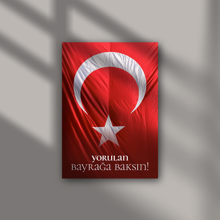 Yorulan Bayrağa Baksın (Poster)