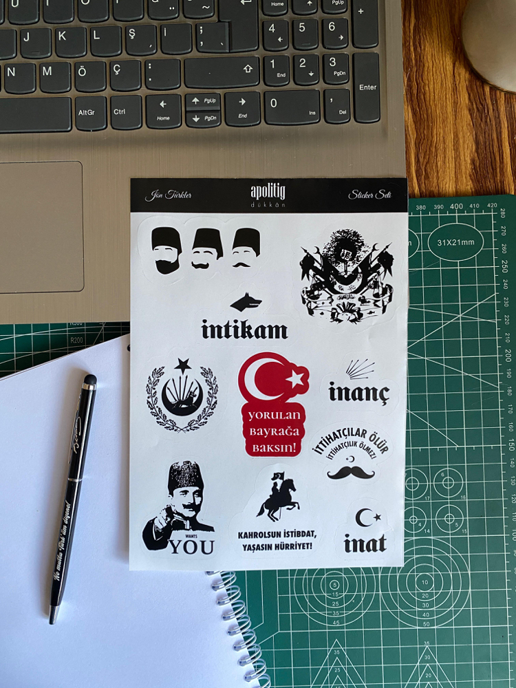 Jön Türkler Sticker Seti (10 Adet)