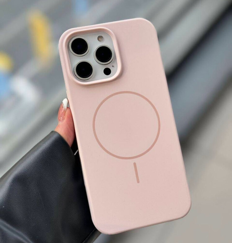 İPhone Magsafe destekli Lansman Kılıf Kum pembe