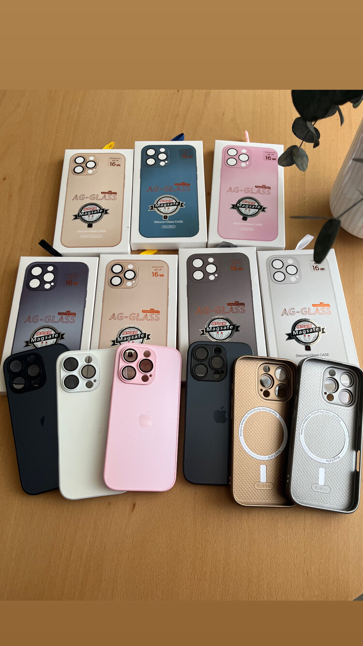 İphone 16 serisi Ag Glass Lens korumalı Kılıf