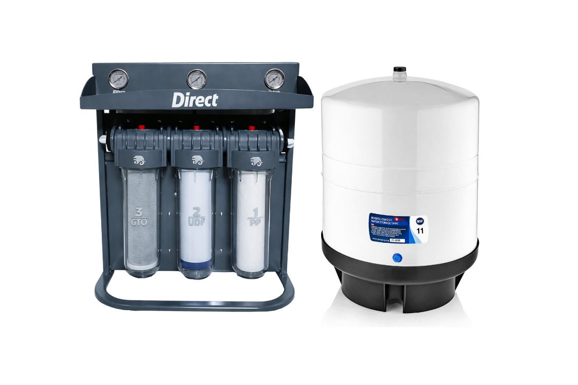 Eurofil Direkt Akışlı 300 GPD Su Arıtma Cihazı 40 LT Depolu