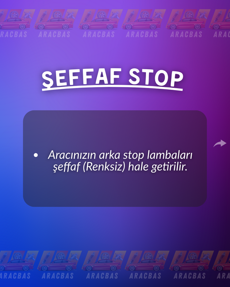 ŞEFFAF STOP