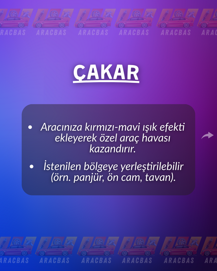ÇAKAR İŞLEMİ