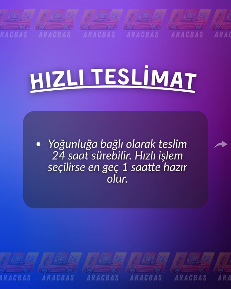 HIZLI TESLİMAT