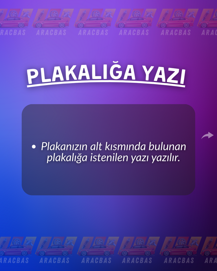 PLAKALIĞA YAZI YAZMA