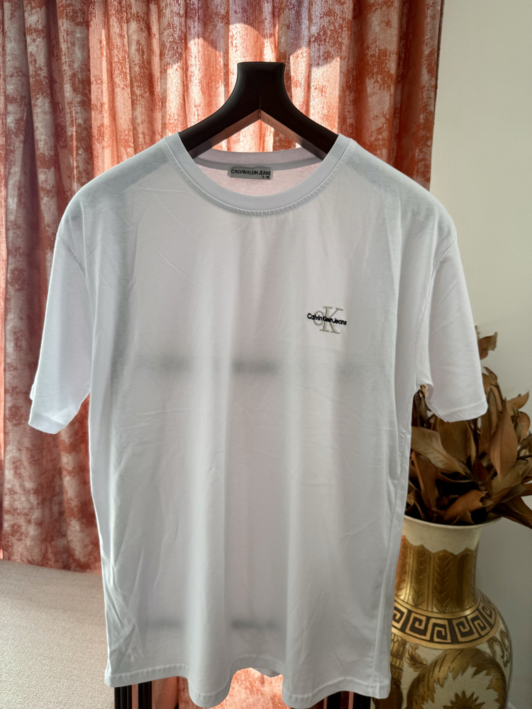 Calvin Klein Beyaz Unisex Tişört