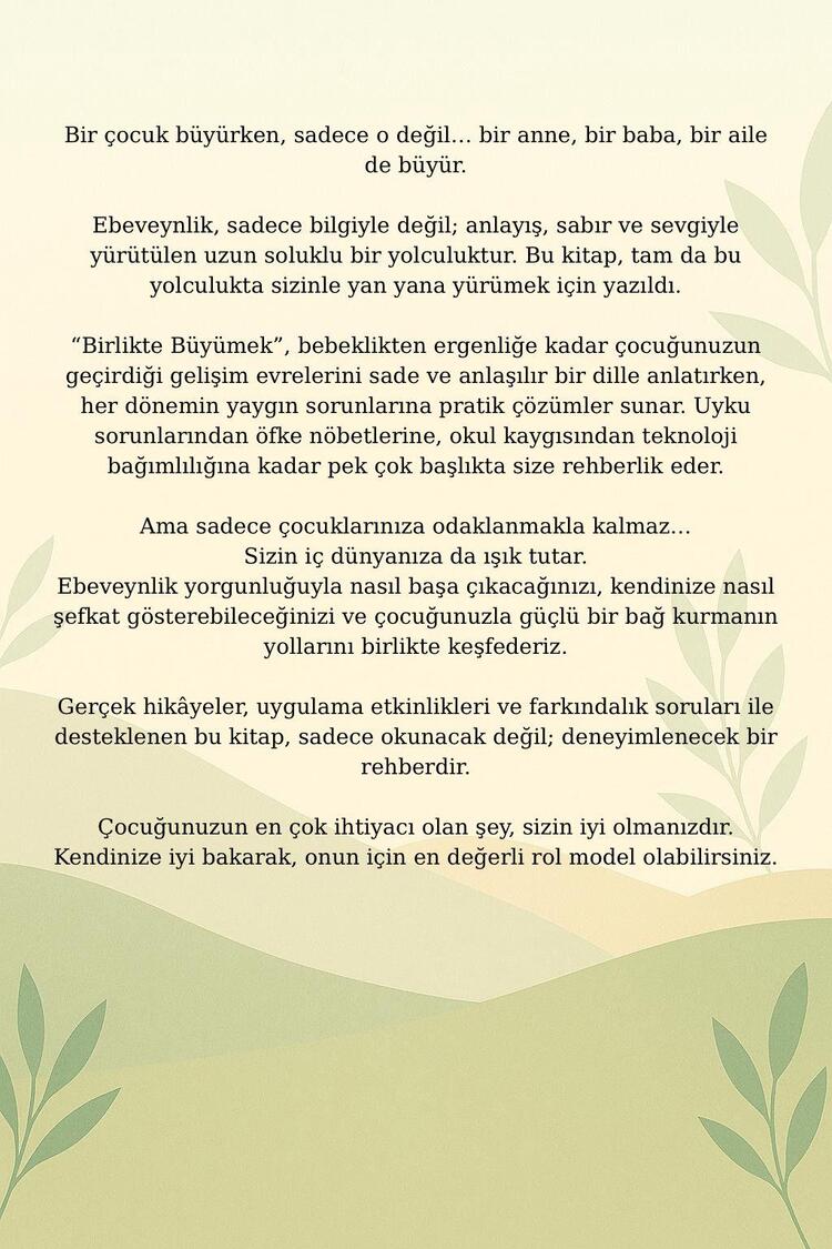 BİRLİKTE BÜYÜMEK