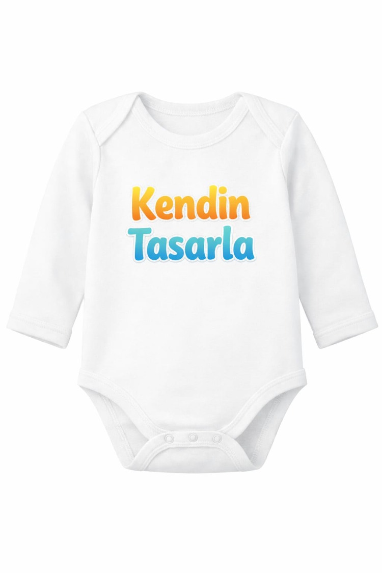 Kişiye Özel Baskılı Bebek Zıbını