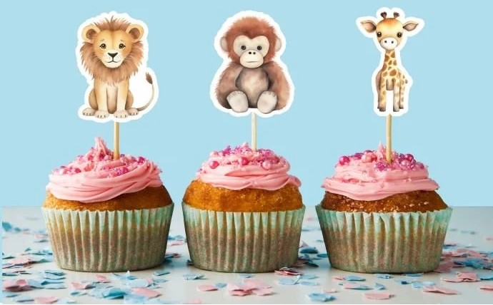 Safari Cupcake Süsü #C002