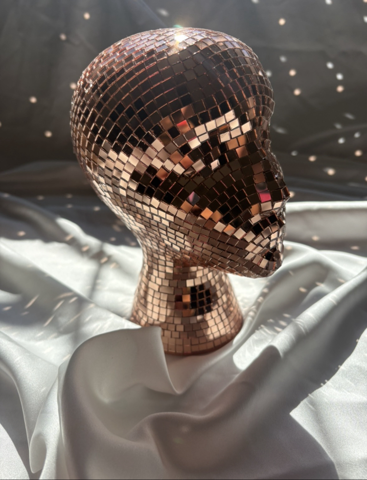 Disco Head – Aynalı Dekoratif Büst | 20 cm