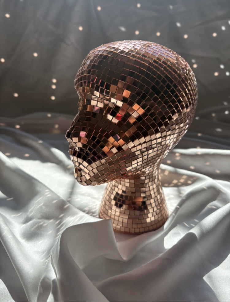 Disco Head – Aynalı Dekoratif Büst | 20 cm
