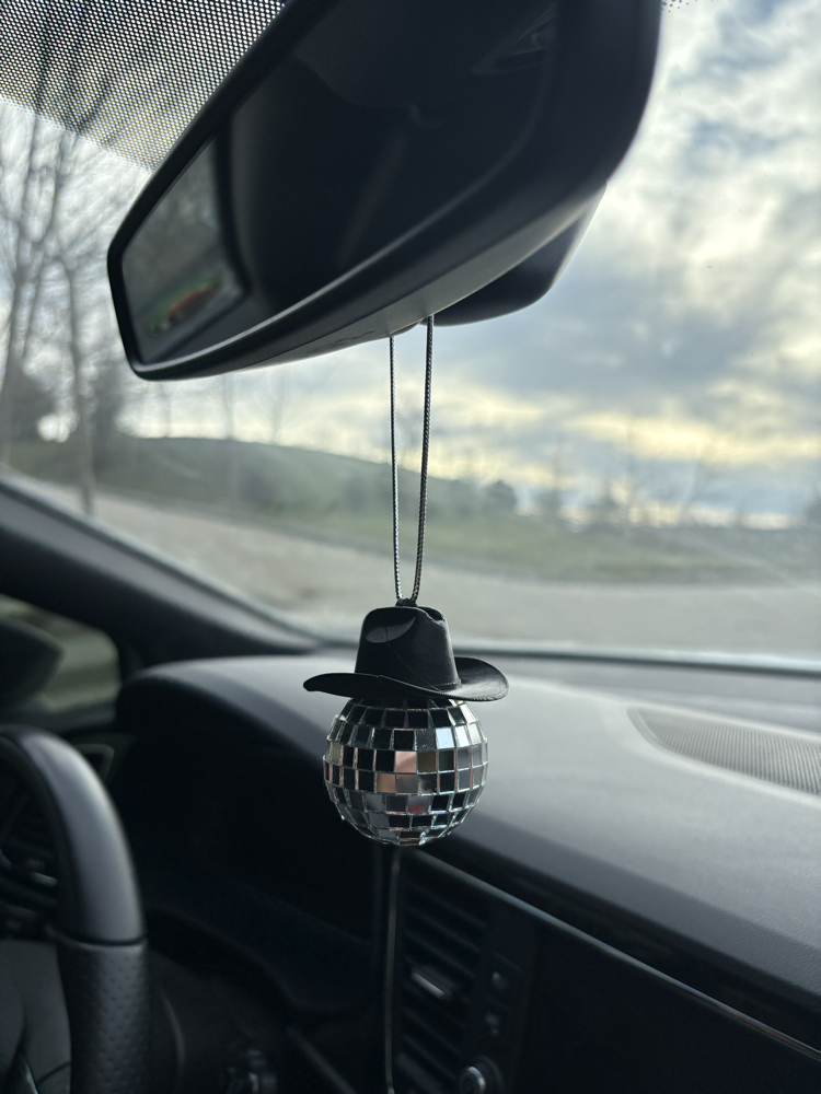 Kovboy Şapkalı Disco Araba Süsü