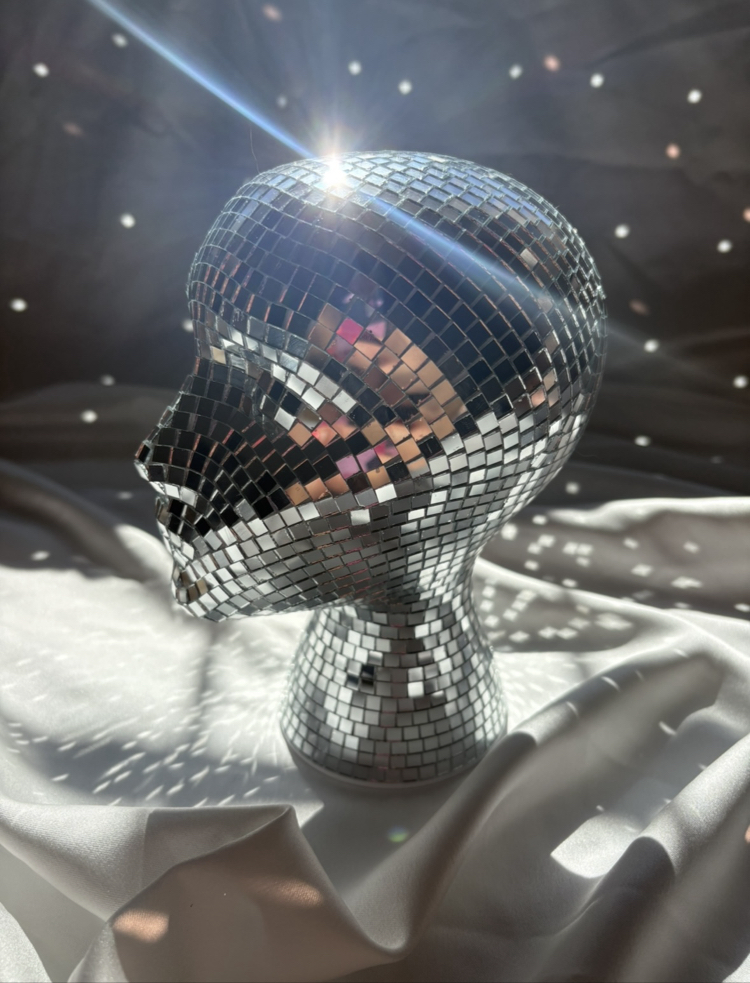 Disco Head – Aynalı Dekoratif Büst | 20 cm