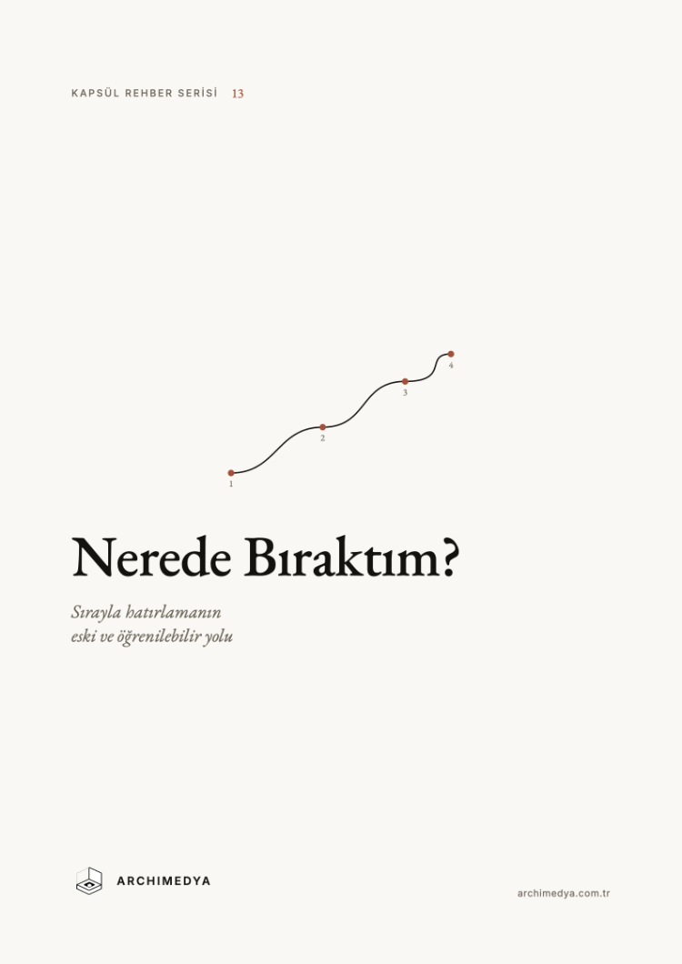 Kapsül Rehber 13 — Nerede Bıraktım?