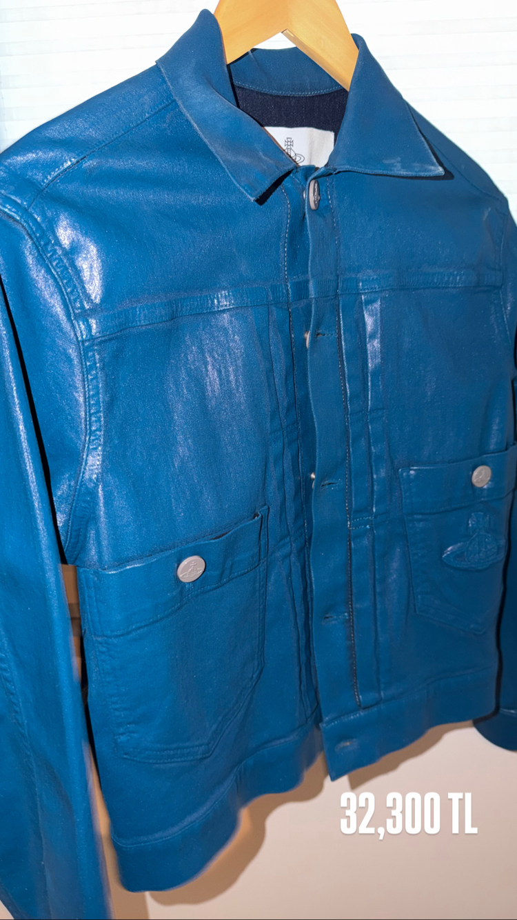 Vivienne Westwood Marlene Jacket Blue Coated