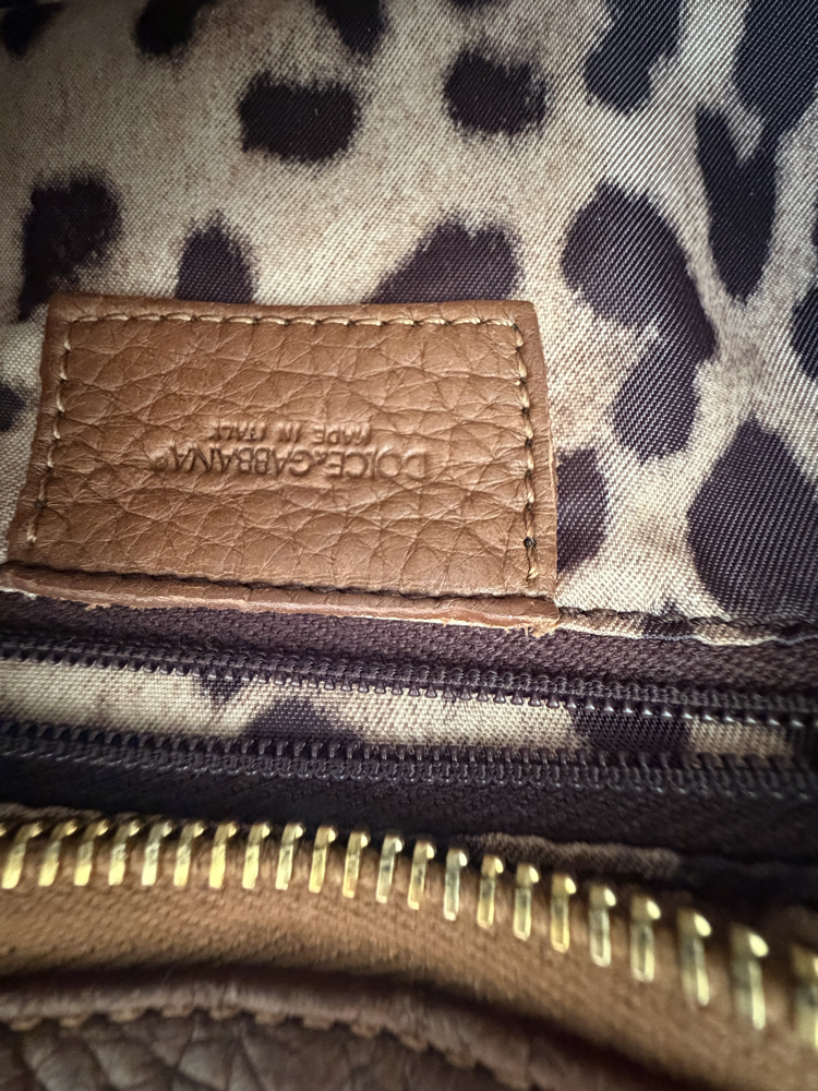 Dolce & Gabbana Vintage Kahverengi Mini Omuz Çantası