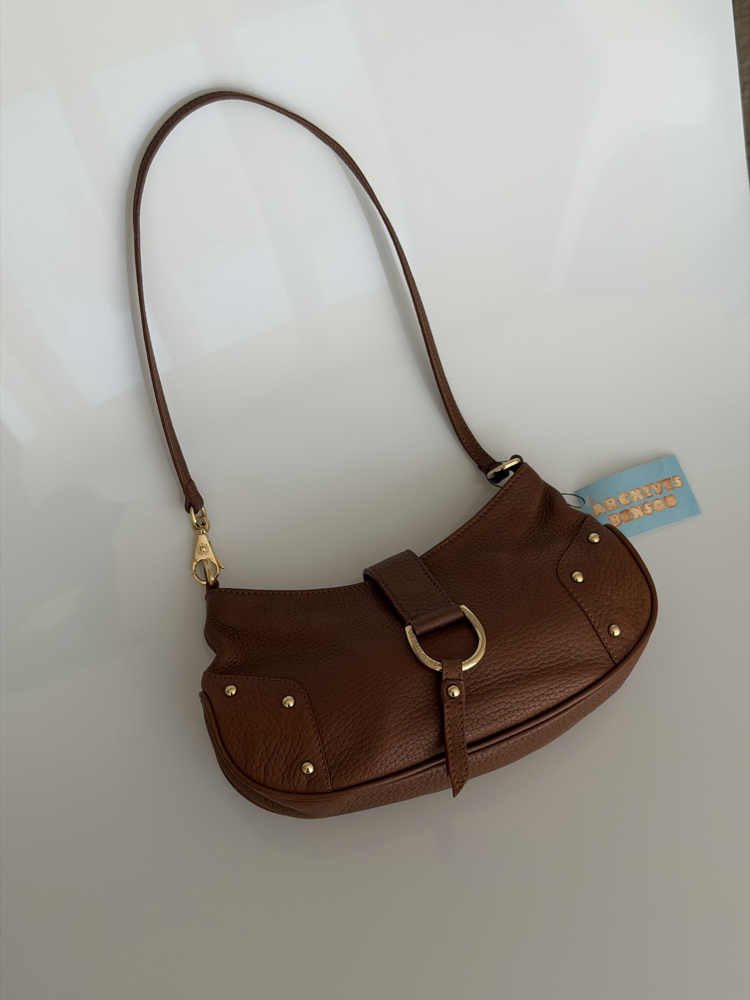 Dolce & Gabbana Vintage Kahverengi Mini Omuz Çantası
