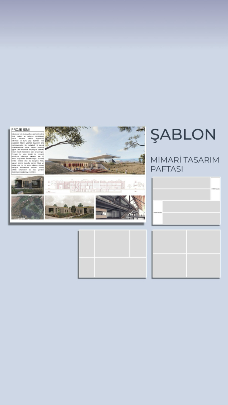 MİMARİ PAFTA (yatay) HAZIR ŞABLON