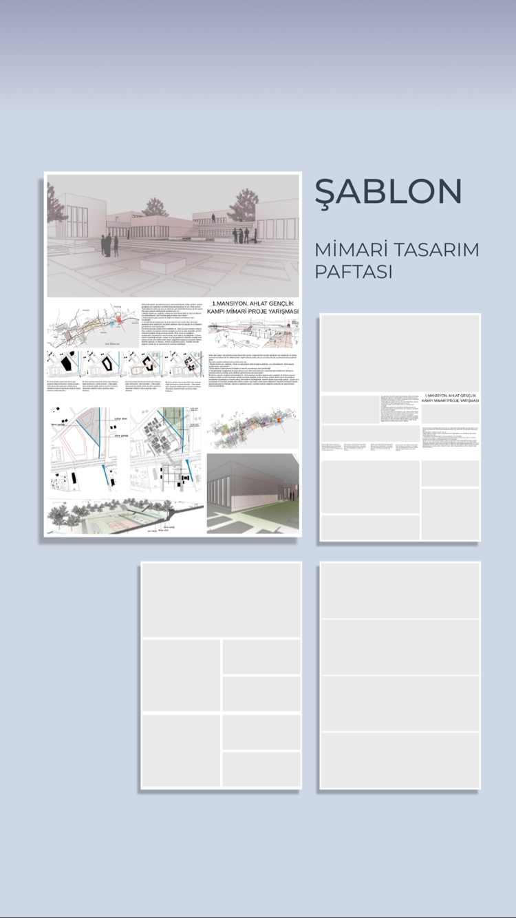 MİMARİ PAFTA (dikey) HAZIR ŞABLON