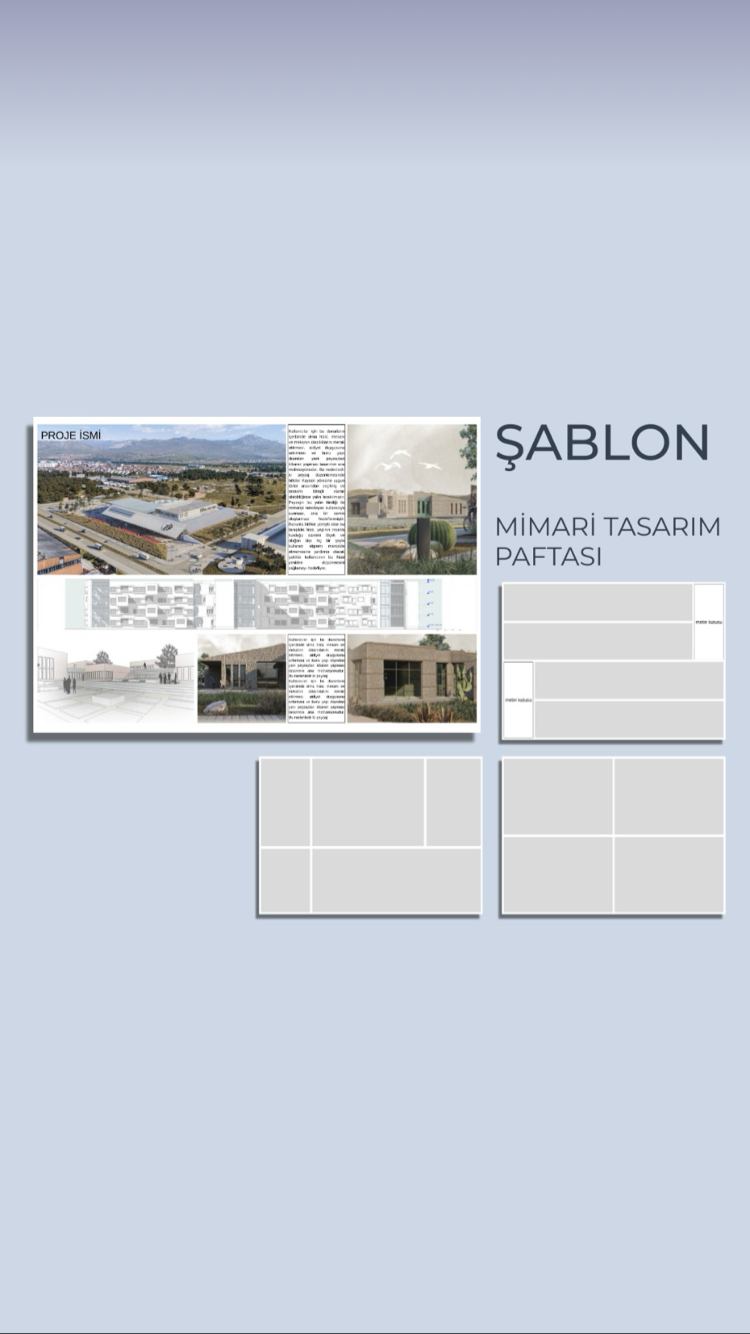MİMARİ PAFTA (yatay) HAZIR ŞABLON