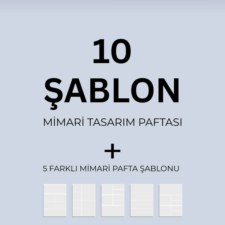 MİMARİ PAFTA (dikey) HAZIR ŞABLON