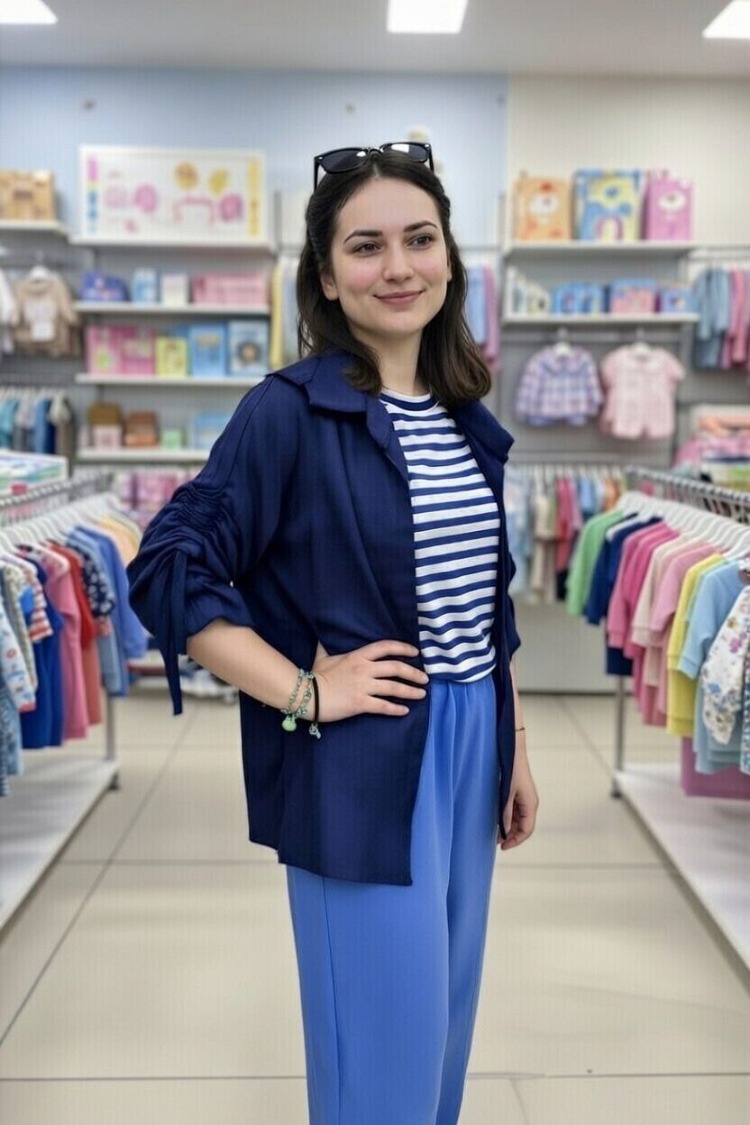 kız çocuk gömlekli üçlü takım