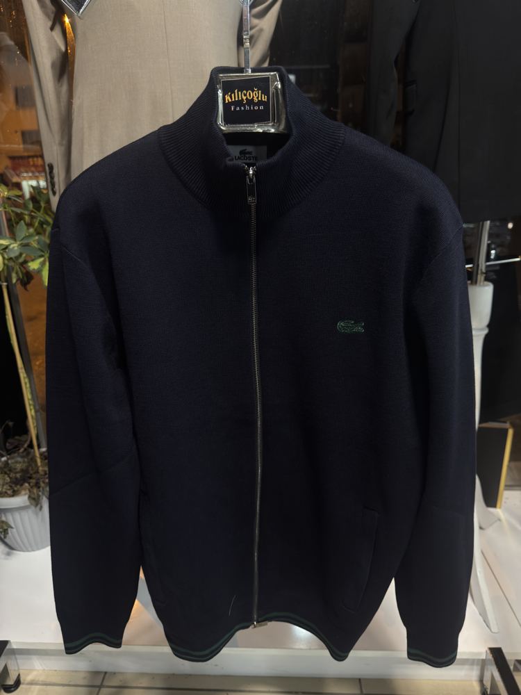 Lacoste Örme Triko Hırka (Lacivert)