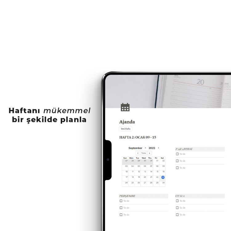 Notion Verimlilik Şablonu