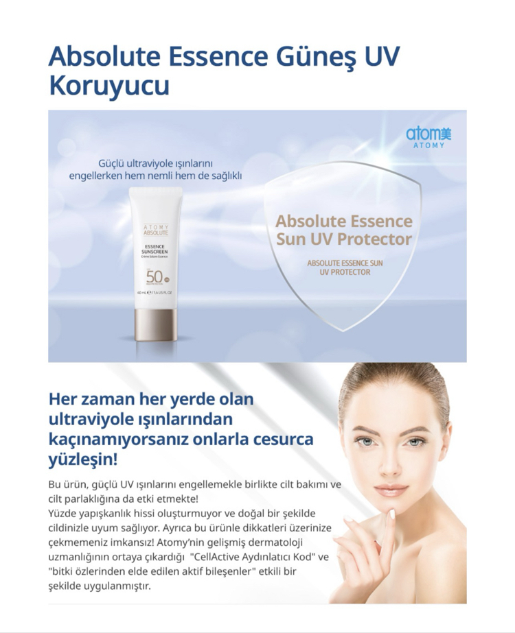Atomy Absolute Essence UV Güneş Koruyucu Krem E00276